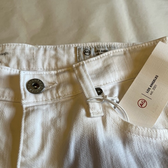 NWT AG white Mari high rise jeans size 24 - Picture 7 of 10